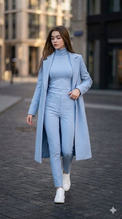 Confident Elegance on Dark Streets