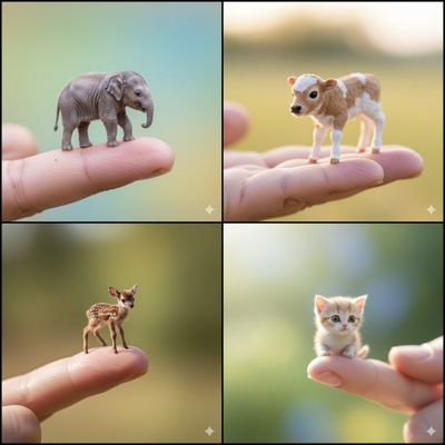 Pocket-Sized Wonders: Adorable Animals on Your Fingertip