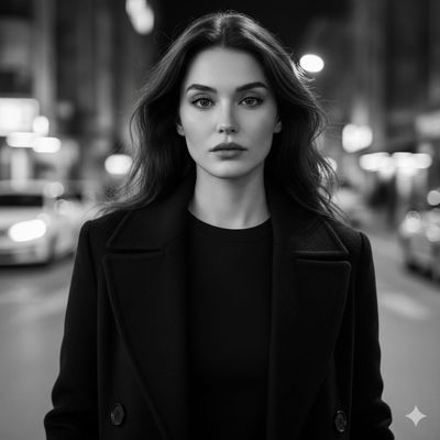 Striking Elegance: A Modern Muse in Motion