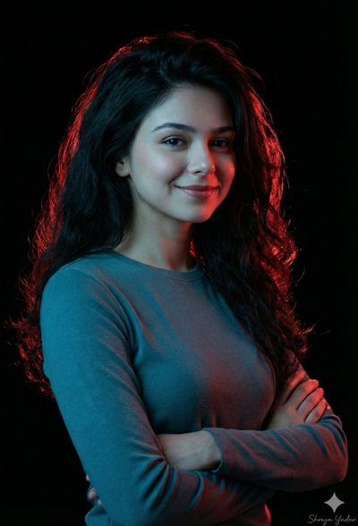 Bold Beauty: A Dramatic Portrait in Black