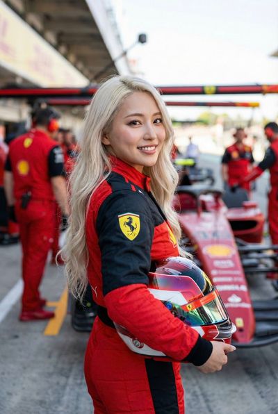 Racing Radiance: A Ferrari Fantasy