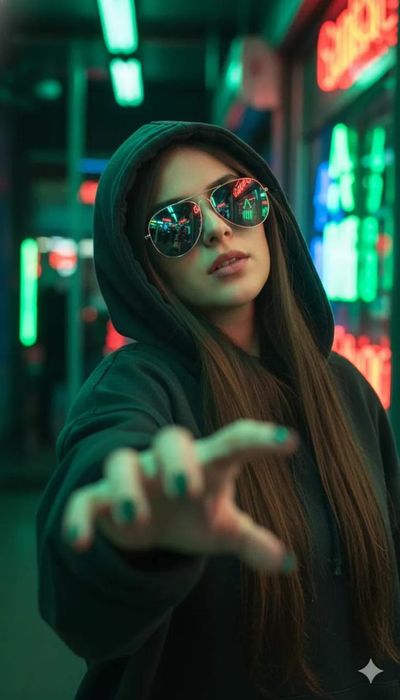 Neon Dreams: A Stylish Fall into Urban Vibes