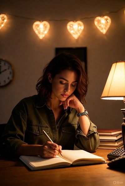 A Cozy Haven of Thoughtfulness at Dusk