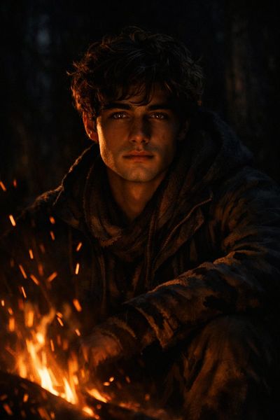 Embers of Adventure: A Nighttime Explorer's Tale