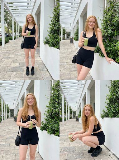 Chic Summer Vibes: Sadie Sink in a Modern Café Setting