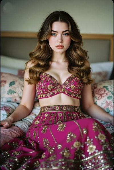 Ethereal Elegance: A Portrait of Cultural Fusion