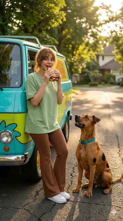 Cinematic Chills: Shaggy Reimagined in a Summer Dream