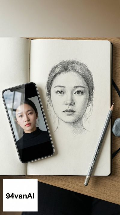 Hyper-Realistic 3D Sketch of a Chinese Idol
