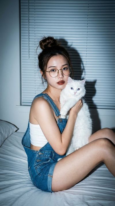 Charming Moments: Cozy Vibes with a Feline Friend