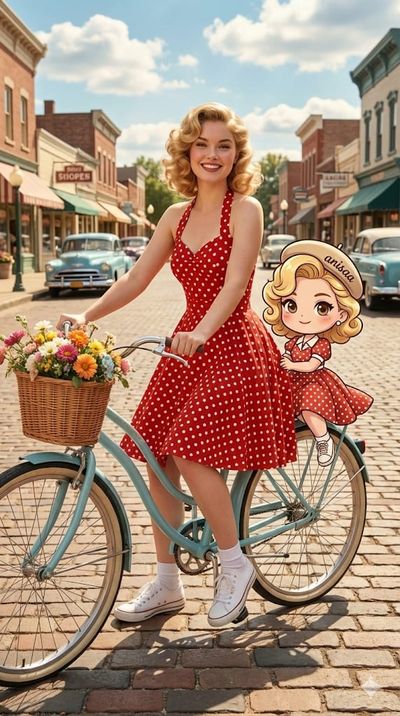 Vintage Charm: A Retro Duo on a Sunny Stroll
