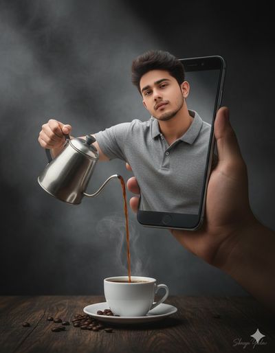 Pouring Creativity: Coffee Surrealism Unleashed