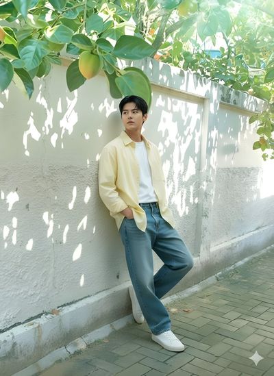 Casual Elegance: A Cinematic Portrait in Soft Morning Light