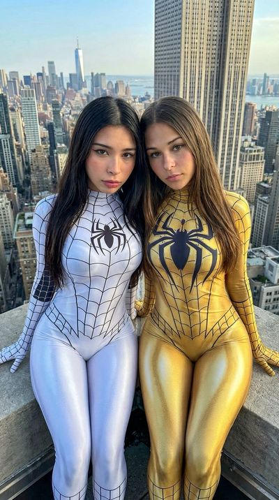 Superhero Sisters: A Rooftop Portrait