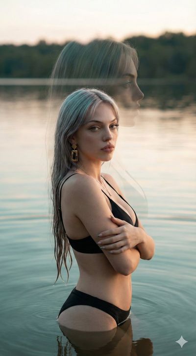 Ethereal Reflections at Sunset