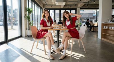 Charming Café Moments with K-Pop Vibes
