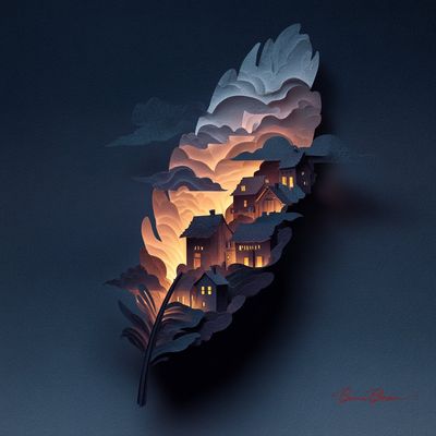 Skyward Dreams: The Feathered Island of Light