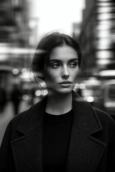 Cinematic Allure: A Modern Portrait in Motion