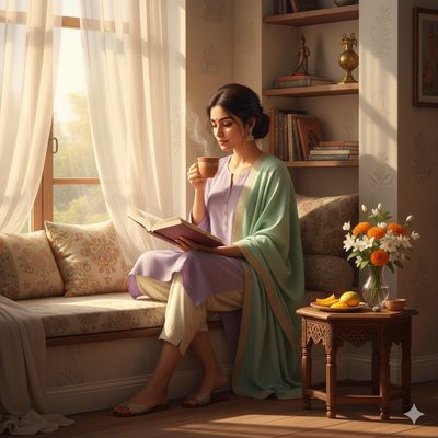 Serenity in Sunlight: A Morning Ritual