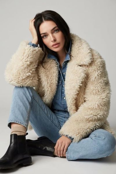Shearling Dreams: Cozy Elegance in Capture