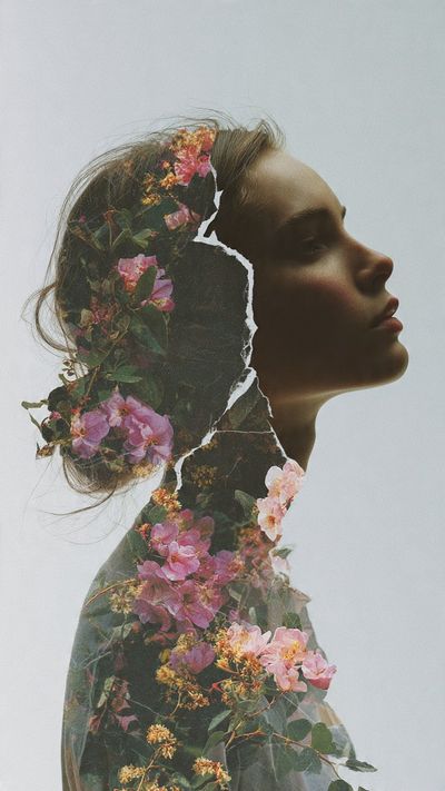 Nature's Embrace: A Floral Fusion