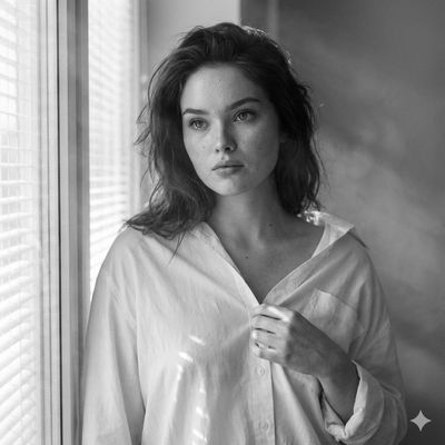 Ethereal Moments: A Portrait in Light and Shadow