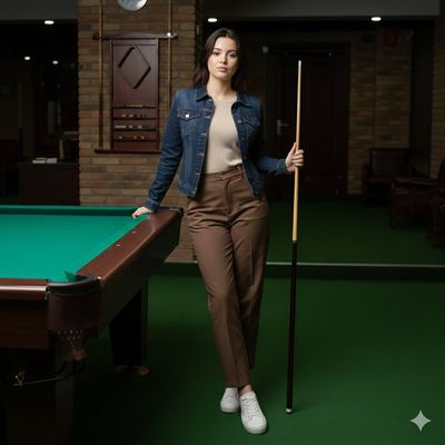 Chic Confidence at the Billiards Lounge
