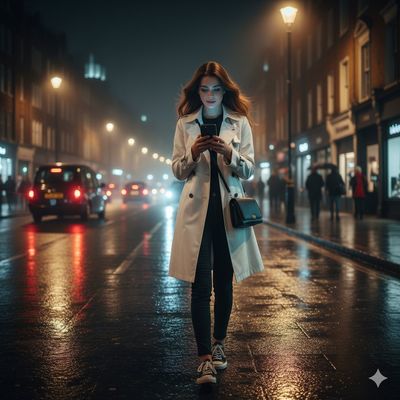 City Nights: A Poetic Portrait of London Rain