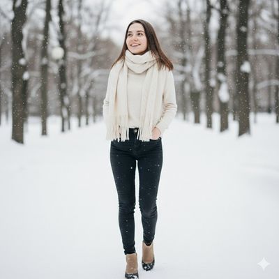 Snowy Elegance: A Winter Portrait