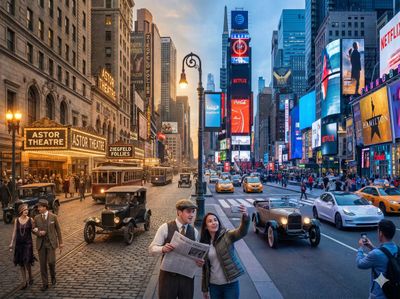 Timeless Times Square: A Cinematic Journey Through Eras