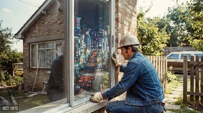 Glass Portal: A Surreal Window to Two Worlds