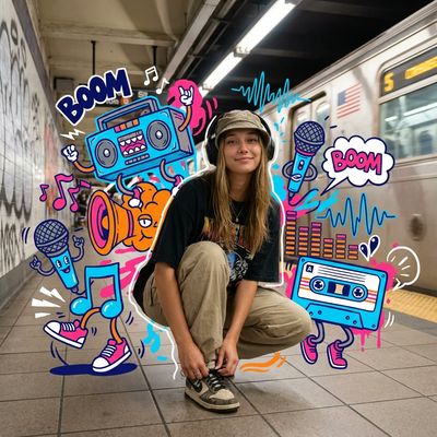 Rhythmic Chaos: The Beat of Urban Art