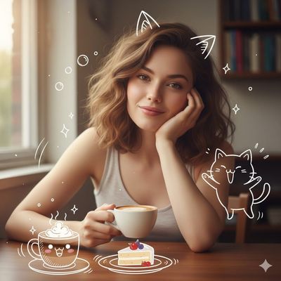 Cozy Charm: A Hyper-Realistic Coffee Moment