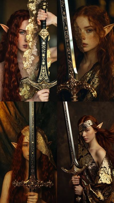 A Celestial Warrior: The Enigmatic Elf with a Golden Edge