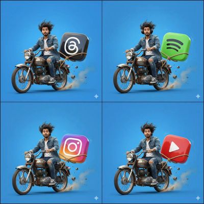 Chaotic Joyride with a 3D Threads Icon!