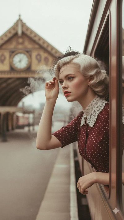 A Timeless Farewell from the Train Window