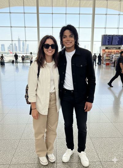 Caught in a Star-Studded Moment with MJ in Dubai! 🌟