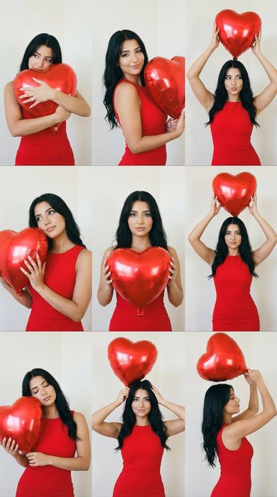 Nine Shades of Joy: A Ballooned Portrait Series