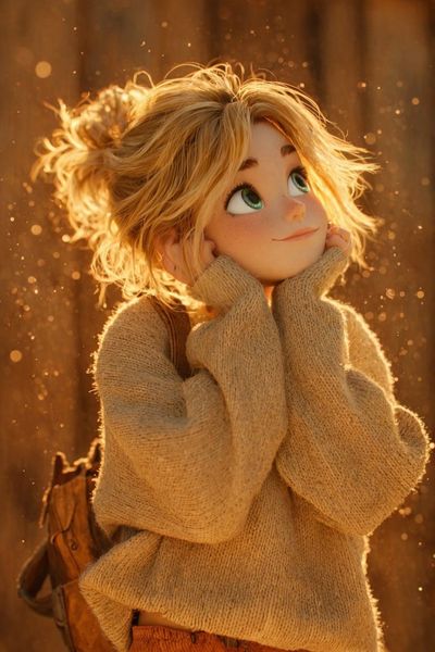 Golden Hour Whimsy: A Cozy Autumn Dream