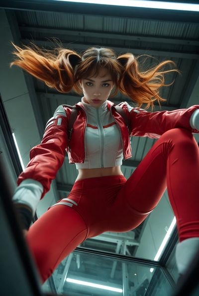 Futuristic Power Pose: Dominance in Motion