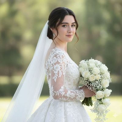Ethereal Elegance: A Bride in Timeless Beauty