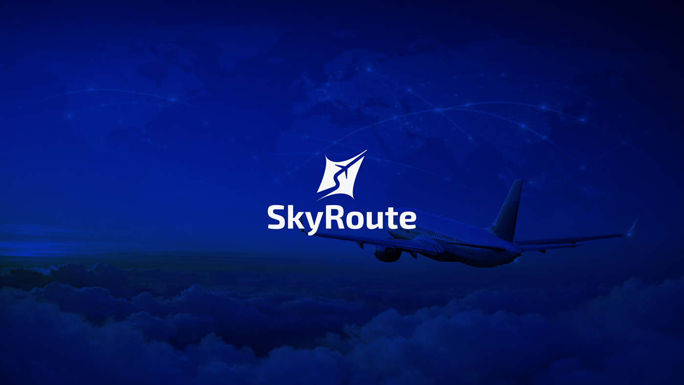 SkyRuote Logo case study and Stationary Design