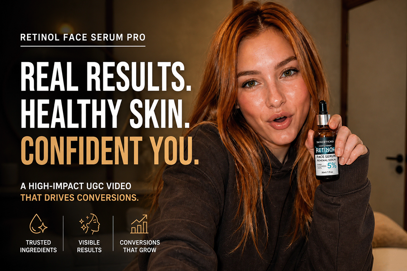 UGC-Style Ad — Facial Serum | TikTok & Facebook
