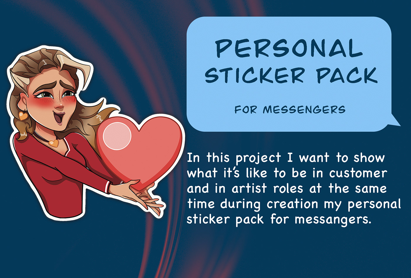 Personal sticker pack for messengers