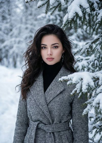 Chill Vibes: A Serene Winter Portrait