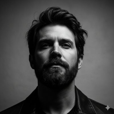 Cinematic Depth: A Striking Monochrome Portrait