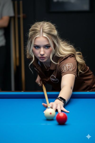 Aiming for Precision: The Pool Player's Focus
