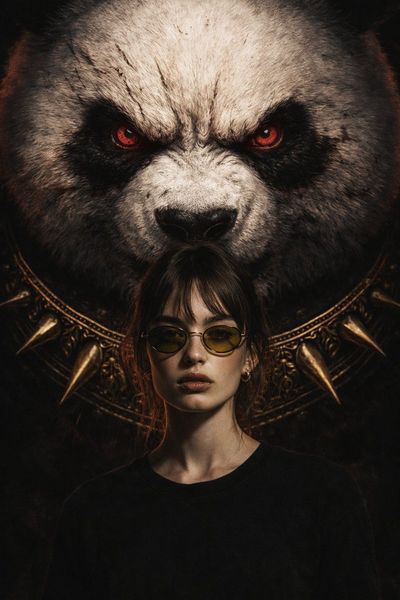 Fierce Serenity: A Portrait of Contrast