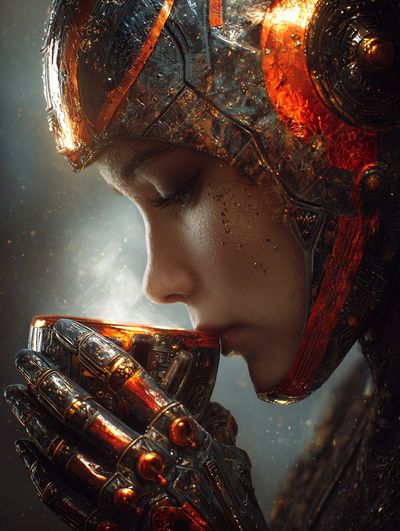 Morning Majesty: The Armored Barista