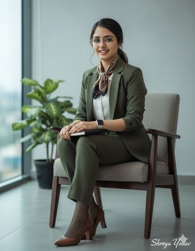 Confidence in Olive: The Power Suit Revolution