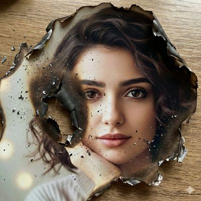 Fractured Identity: Burned Portrait Illumination